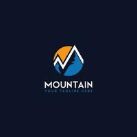 vetor do logotipo da montanha