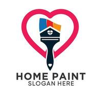 casa pintura logotipo com moderno estilo Prêmio e editável vetor