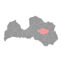 madona distrito mapa, administrativo divisão do Letônia. vetor ilustração.