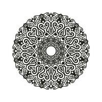 decorativo mandala e padronizar para mehndi, casamento, islamismo. esboço mandalas coloração livro página. vetor