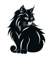 gato cabeça logotipo mascote vetor ilustração eps 10
