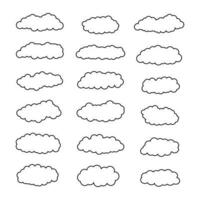 clima ícone, nuvens vetor pacote, céu nuvens clipart, Preto e branco nuvens eps, desenho animado nuvens pacote, linha arte doce nuvens gráficos vetor, esboço chuva nuvens vetor silhueta