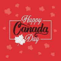 feliz Canadá dia vetor ilustração. feliz Canadá dia feriado convite Projeto. Canadá independência dia vetor fundo