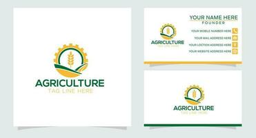 agricultura e agricultura logotipo Projeto vetor