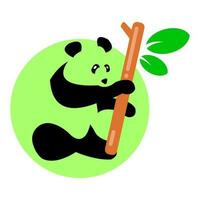 panda ícone ilustração vetor