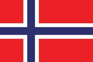 bandeira do Noruega. Noruega bandeira vetor