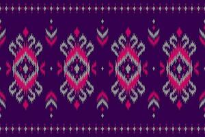 tapete étnico tribal arte padrão. padrão sem emenda de ikat étnico. estilo americano, mexicano. vetor