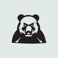 logotipo do mascote do panda vetor