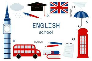 escola de ingles vetor