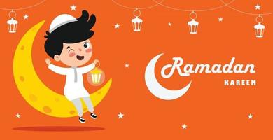 ilustração desenhada à mão para o ramadan kareem e a cultura islâmica vetor