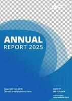 profissional gradação azul anual relatório vetor