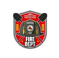 combate a incêndios departamento chá ou brigada retro ícone vetor