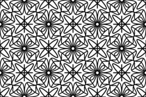 abstrato floral, renda, aparar desatado padronizar. recorrente padronizar com floral elementos e enfeites. linha arte projeto, mandala padronizar. vetor