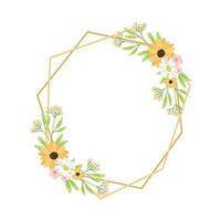 floral quadro, Armação decoração para a convite, Casamento enfeite conceito. floral fronteira elemento. Casamento monograma coleção, moderno minimalista e floral modelos para convite cartões Salve  a encontro vetor