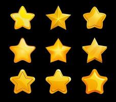 ouro estrelas do jogos classificação conjunto do do utilizador interface vetor