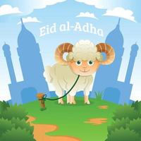 design de celebração eid al-adha vetor