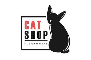 gato logotipo Projeto. logotipos pode estar usava para animal cuidados, clínica e veterinário. vetor