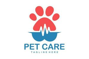 pata cachorro logotipo Projeto. logotipos pode estar usava para animal cuidados, clínica e veterinário. vetor