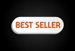 best-seller icon design, best-seller badge logo design template ilustração vetorial vetor