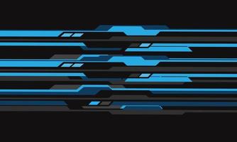 design futurista de circuito cibernético abstrato azul cinza vetor