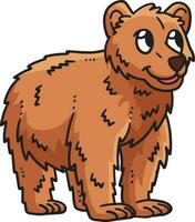 bebê Urso desenho animado colori clipart ilustração vetor