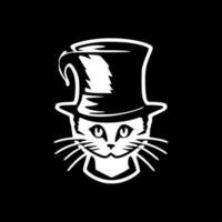 gato dentro a chapéu - Alto qualidade vetor logotipo - vetor ilustração ideal para camiseta gráfico