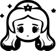 Princesa - Alto qualidade vetor logotipo - vetor ilustração ideal para camiseta gráfico