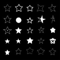 estrelas, minimalista e simples silhueta - vetor ilustração