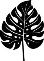 monstera - minimalista e plano logotipo - vetor ilustração