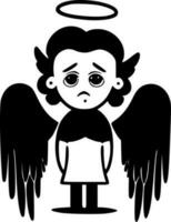 anjo - minimalista e plano logotipo - vetor ilustração