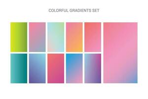 colorida gradientes conjunto vetor