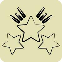 ícone prêmio Estrela 2. relacionado para estrelas símbolo. mão desenhado estilo. simples Projeto editável. simples vetor ícones