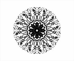 mandala padronizar Preto e branco Boa humor. mandala luxo abstrato floral enfeite vetor