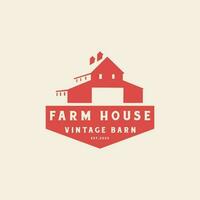 casa de fazenda e casa de fazenda Fazenda logotipo símbolo ícone vetor ilustração Projeto