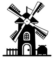 moinho de vento vetor ícone local na rede Internet ux ui