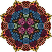 colorida floral mandala vetor