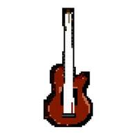 corda acústico guitarra jogos pixel arte vetor ilustração