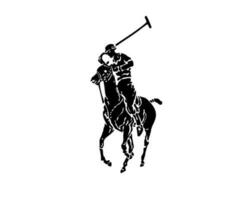 pólo marca logotipo Preto símbolo roupas Projeto ícone abstrato vetor ilustração