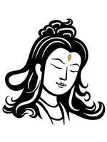 vetor ícone do guanyin bodhisattva ásia divindade