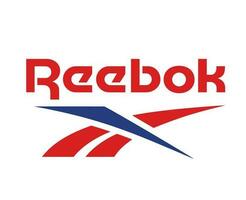 reebok marca logotipo vermelho e azul símbolo roupas Projeto ícone abstrato vetor ilustração