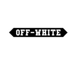 off white marca logotipo símbolo nome Preto Projeto roupas ícone abstrato vetor ilustração