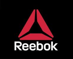 reebok marca símbolo logotipo com nome roupas Projeto ícone abstrato vetor ilustração com Preto fundo