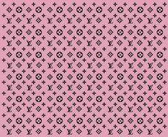 Louis Vuitton marca logotipo fundo Rosa e Preto símbolo Projeto roupas moda vetor ilustração