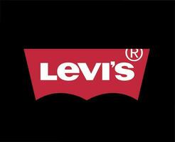 levis marca roupas logotipo símbolo Projeto moda vetor ilustração com Preto fundo