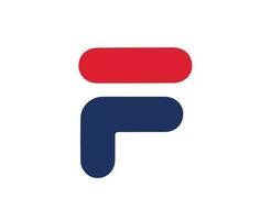 fila marca logotipo roupas símbolo Projeto moda vetor ilustração