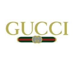 gucci marca logotipo símbolo com nome Projeto roupas moda vetor ilustração