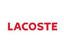 lacoste logotipo marca símbolo nome vermelho Projeto roupas moda vetor ilustração