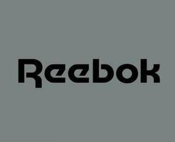 reebok marca logotipo símbolo nome Preto roupas Projeto ícone abstrato vetor ilustração com cinzento fundo