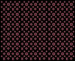 Louis Vuitton fundo marca logotipo Preto e Rosa símbolo Projeto roupas moda vetor ilustração