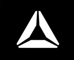 reebok logotipo marca branco símbolo Projeto roupas ícone abstrato vetor ilustração com Preto fundo